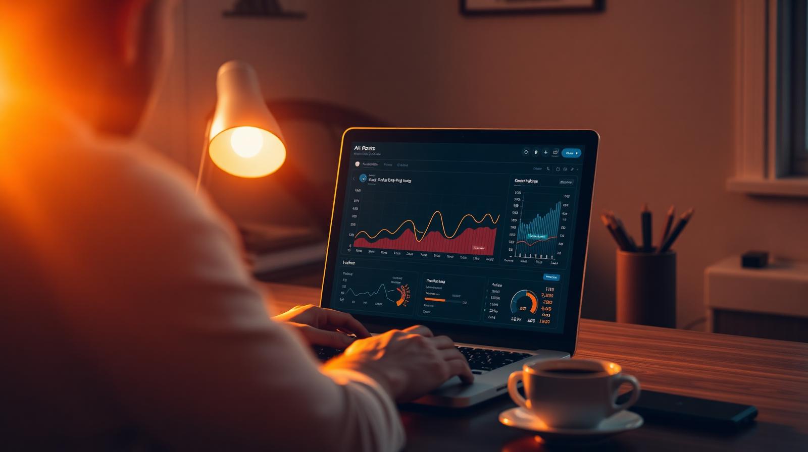 AI agents running backlink outreach and SEO dashboard for a solo founder at golden hour in 2026